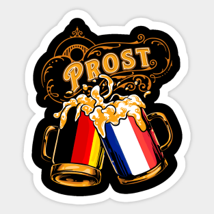 Oktoberfest Wiesn Prost Deutschland - France Tshirt Sticker